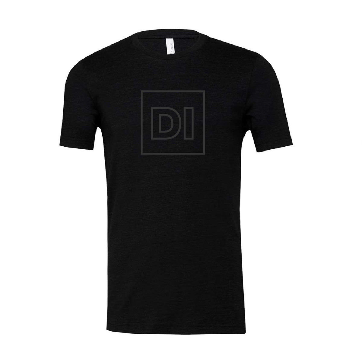 Bella + Canvas Triblend Black Secondary Logo Short-Sleeve T-Shirt