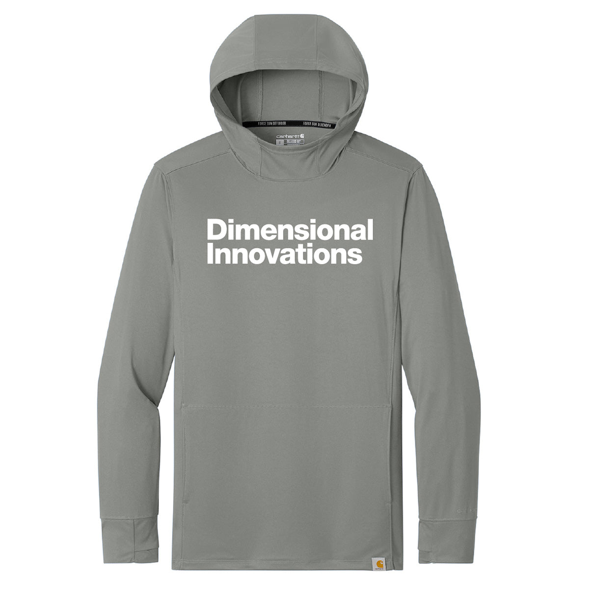 Carhartt Grey Hooded Long Sleeve T-Shirt