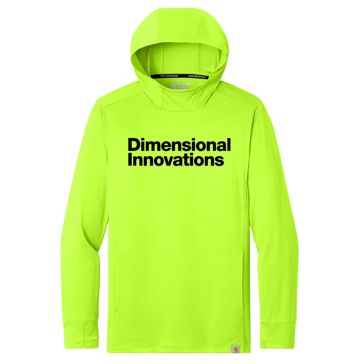 Carhartt Yellow Hooded Long Sleeve T-Shirt