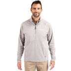 Cutter & Buck Hybrid White 1/4 Zip Pullover