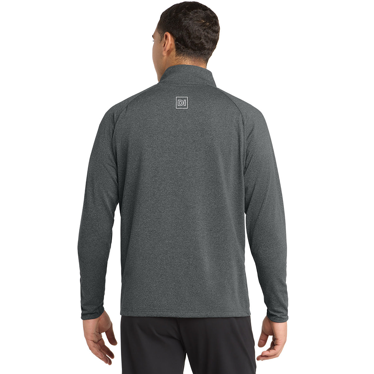 Sport Tek Stretch Grey 1/4 Zip Pullover