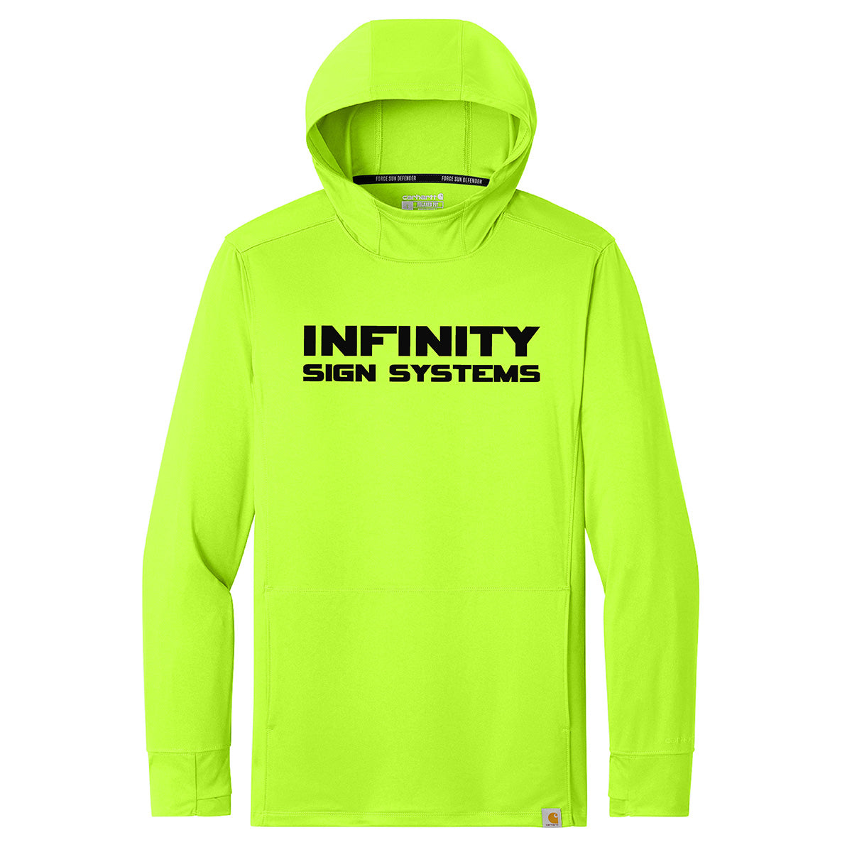 Carhartt Yellow Hooded Long Sleeve T-Shirt