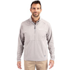 Cutter & Buck Hybrid White 1/4 Zip Pullover