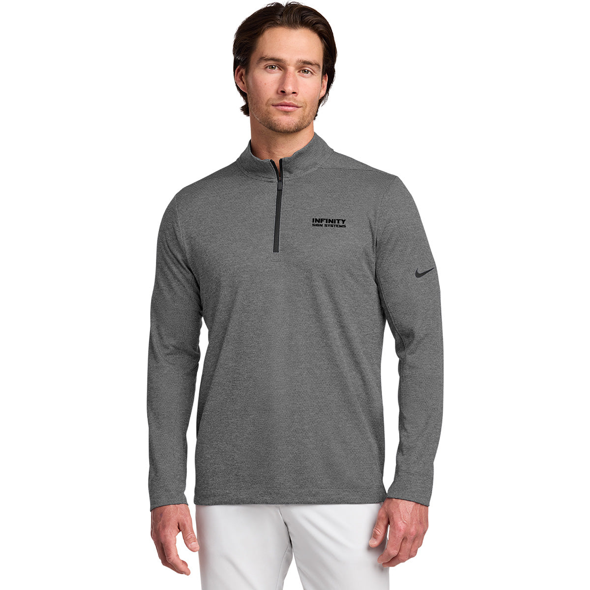 Nike Dry Grey 1/4 Zip Pullover