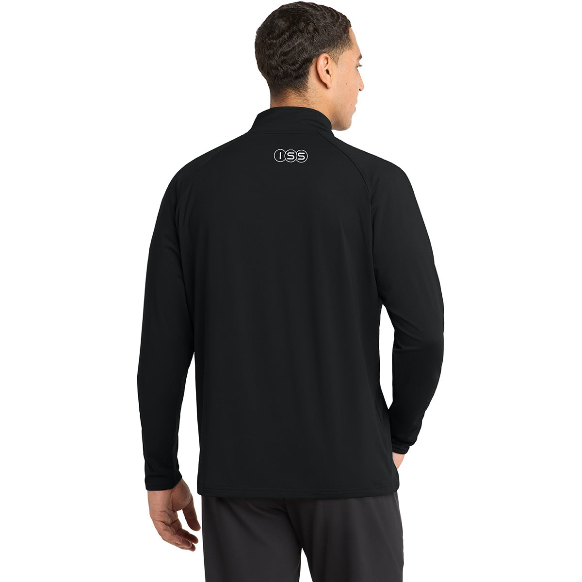 Sport Tek Stretch Black 1/4 Zip Pullover