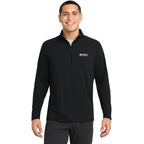 Sport Tek Stretch Black 1/4 Zip Pullover