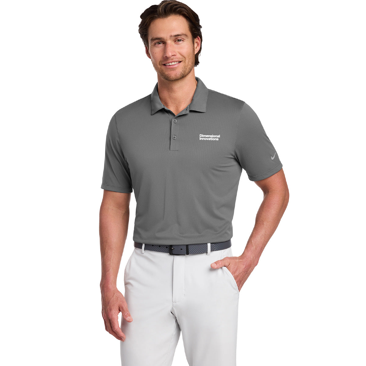Nike Dry Fit Legacy Grey Polo