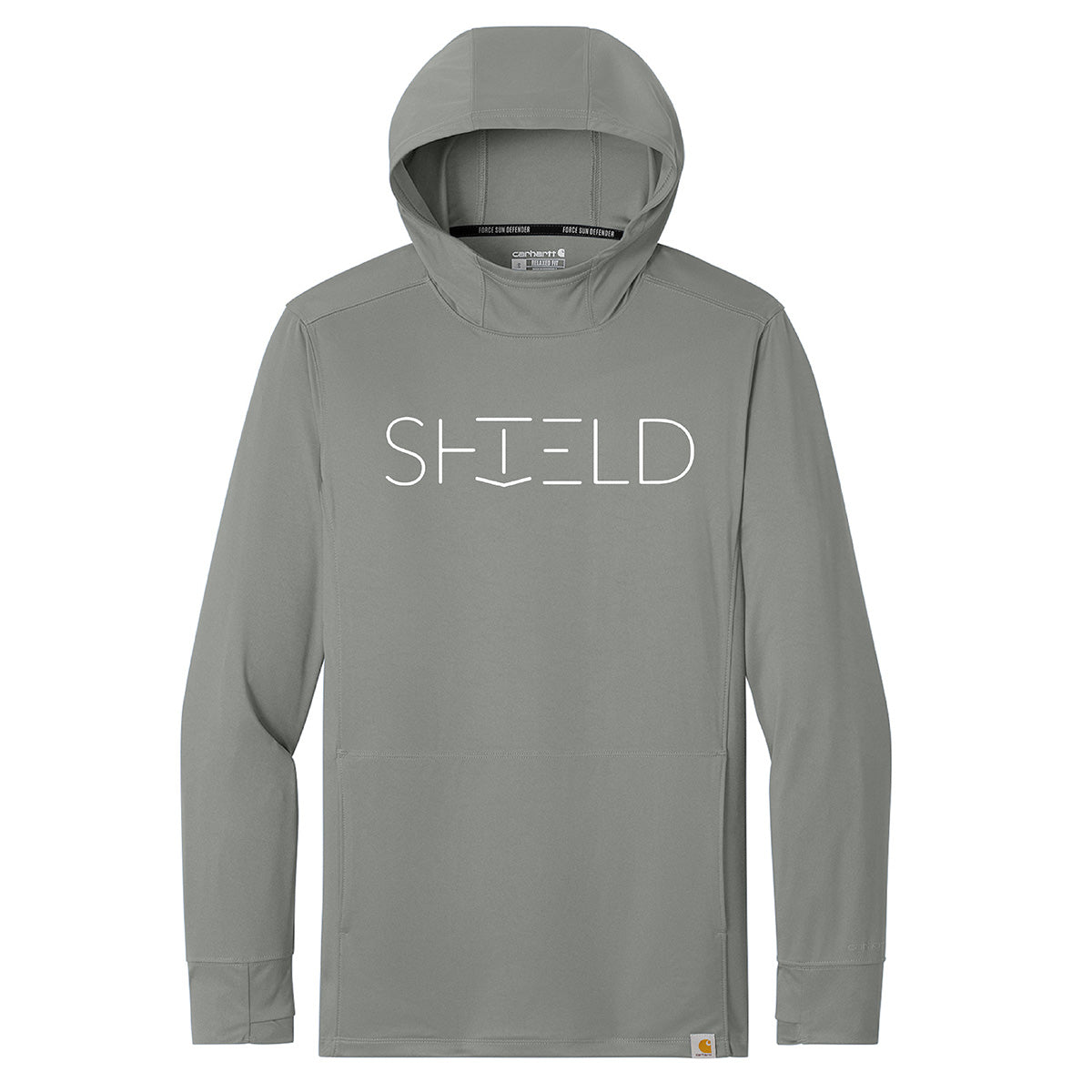 Carhartt Grey Hooded Long Sleeve T-Shirt