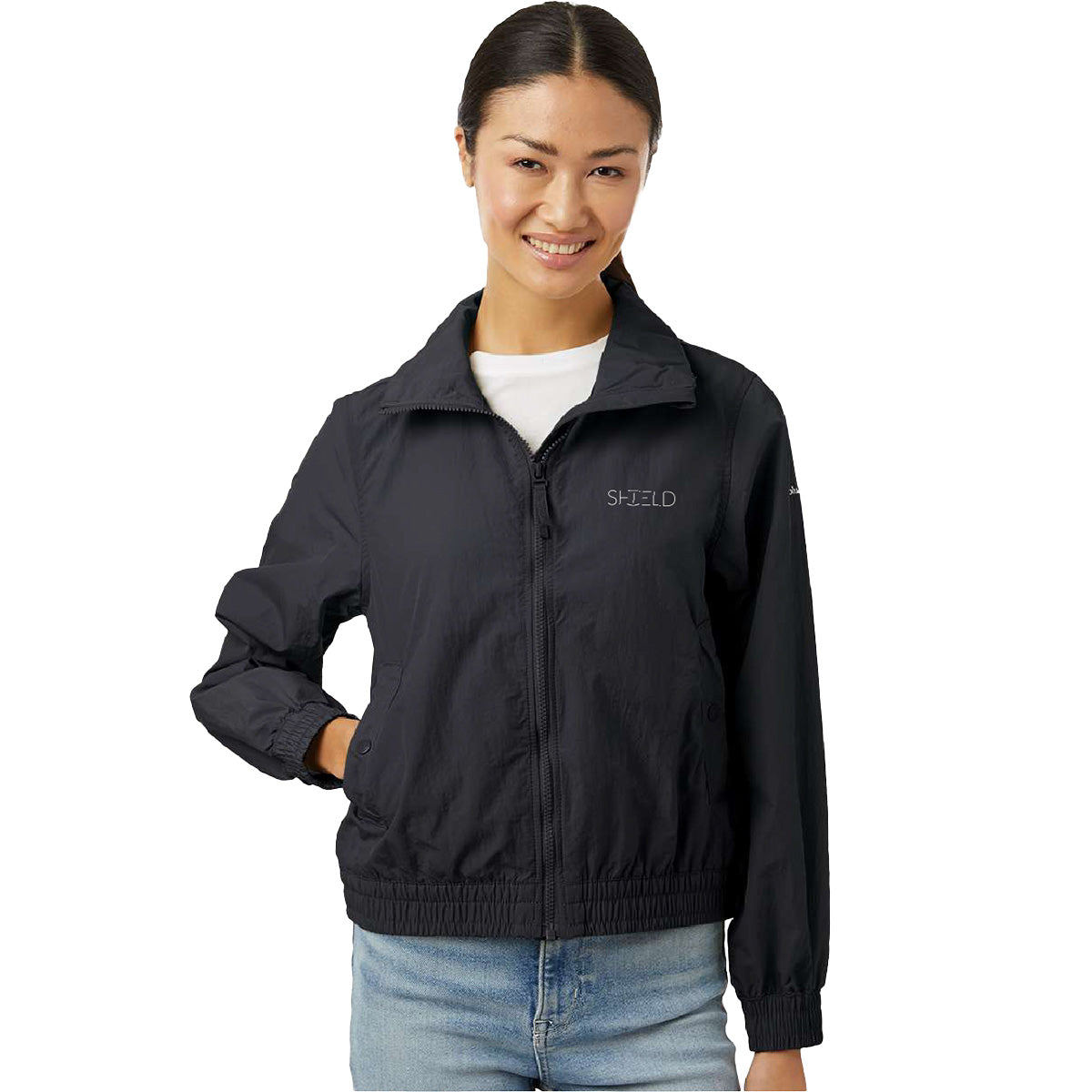 Columbia Women's Black Windbreaker